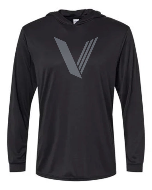 V LOGO HOODED SUNSHIRT